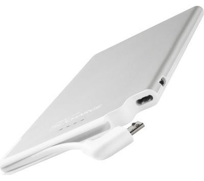 TECHLINK  Recharge Ultrathin 5000 Portable Power Bank - Silver & White